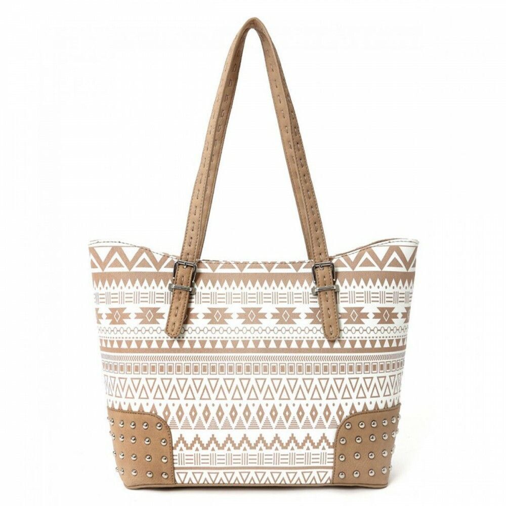Women Tote Bags Shoulder Bag Purse Satchel Natural Aztec Print Tote Handbag